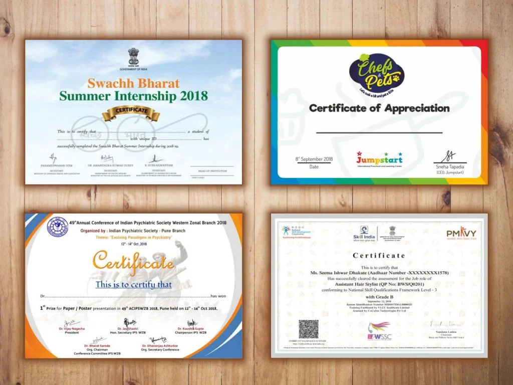 Certificate Printing Ashford