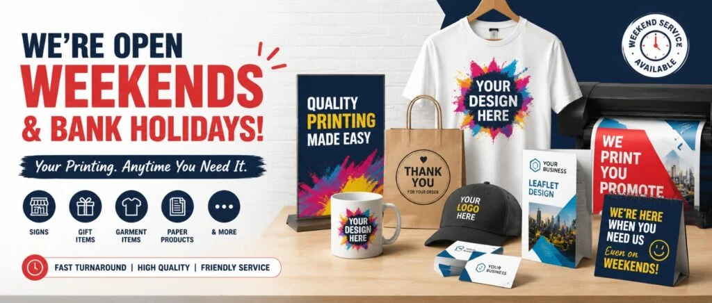 Weekend Printing Service Ashford